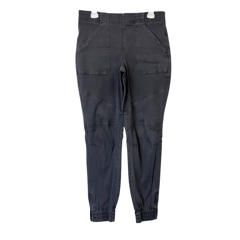 Spanx Pull On Stretch Twill Cargo Jogger Pants Women's Large Gray Ankle